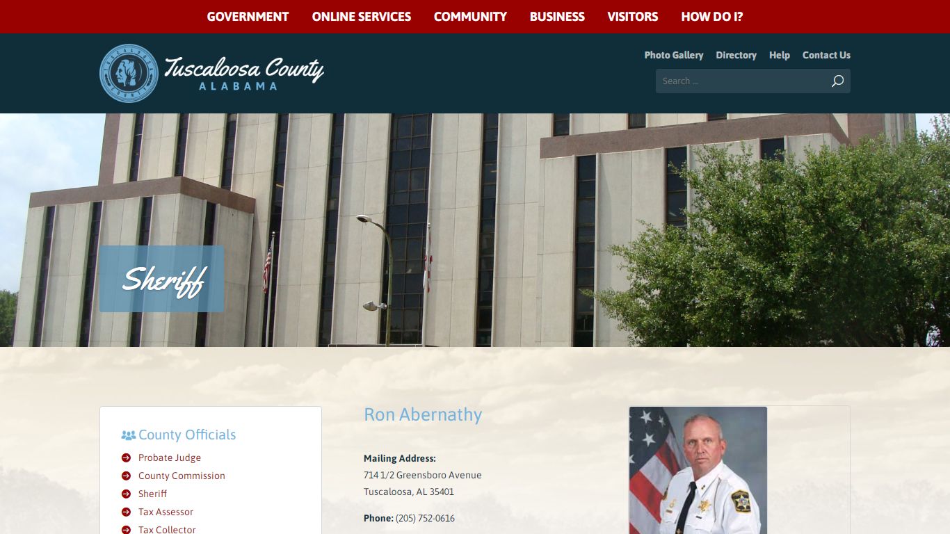 Sheriff - Tuscaloosa County Alabama